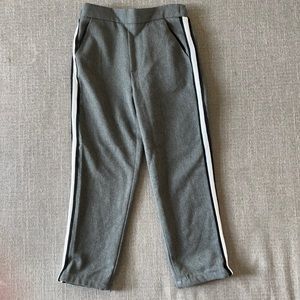 Zara girls gray striped trouser pants Size 6